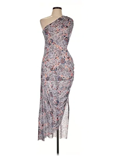 Pre-owned Misa Cocktail Dress In Silver