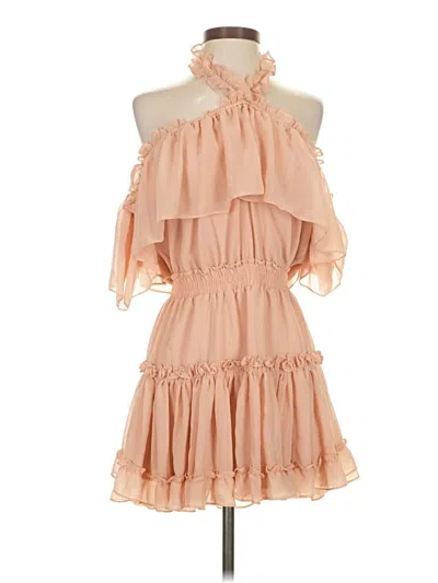 Pre-owned Misa Cocktail Dress In Tan