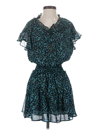 Pre-owned Misa Cocktail Dress In Teal