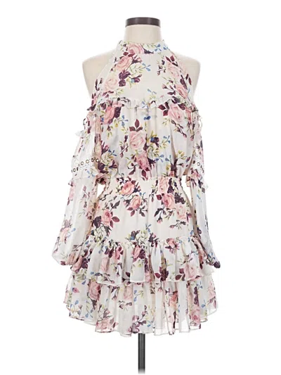 Pre-owned Misa Cocktail Dress In White