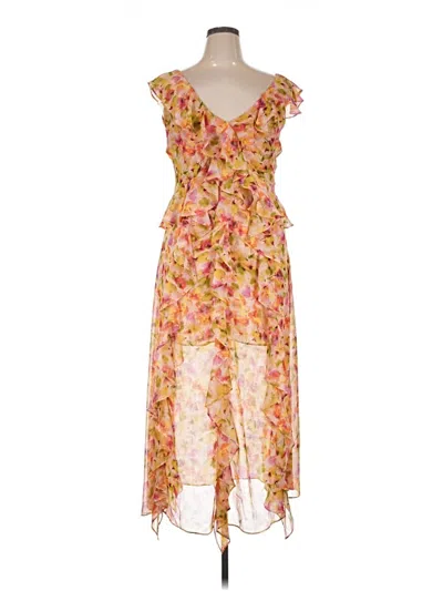 Pre-owned Misa Cocktail Dress In Yellow