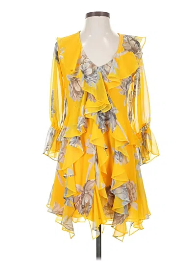 Pre-owned Misa Cocktail Dress In Yellow