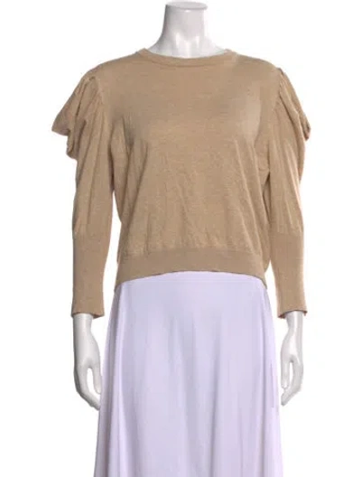 Pre-owned Misa Crew Neck Sweater In Neutral