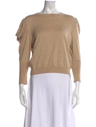 Pre-owned Misa Crew Neck Sweater In Neutrals