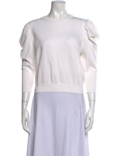 Pre-owned Misa Crew Neck Sweater In Neutrals