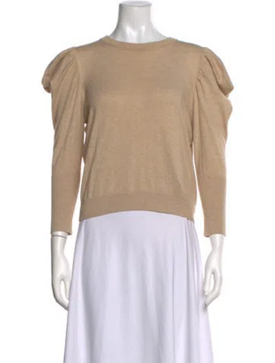 Pre-owned Misa Crew Neck Sweater In Neutrals