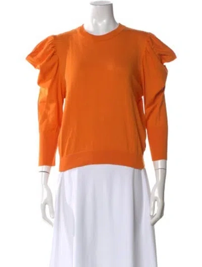 Pre-owned Misa Crew Neck Sweater In Orange