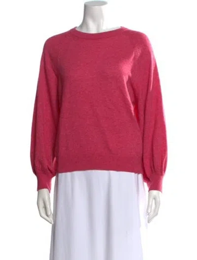 Pre-owned Misa Crew Neck Sweater In Pink