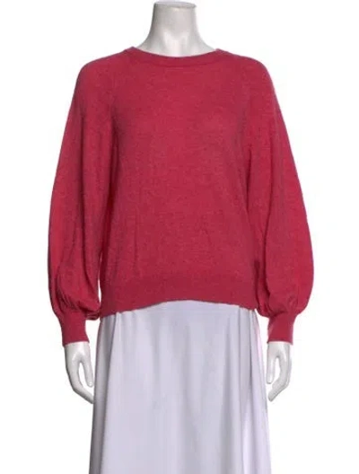 Pre-owned Misa Crew Neck Sweater In Pink