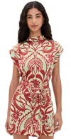 Misa Cyrene Dress Vintage Botanical Stn Rd In Multi