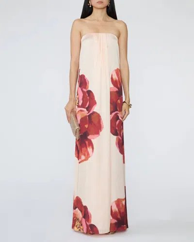 Misa Divina Maxi Dress In Peony Love In Pink
