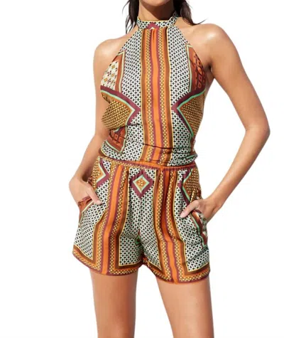Misa Elam Shorts In Positano Scarf In Multi