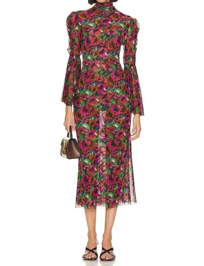 Misa Elektra Dress In Jewel Tone Flora