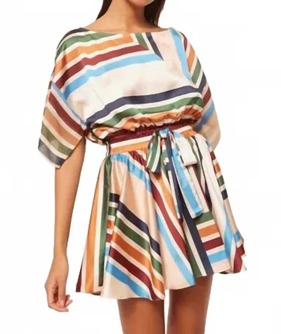 Misa Elia Dress In San Miguel Stripe Mix In Multi