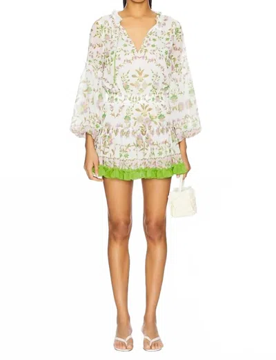 Misa Elisabetta Mini Dress In Secret Garden In White