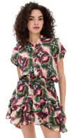 Misa Evie Dress Prismatic Tile Fuchsia In Prismatic Tile Fuchsia