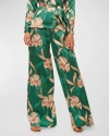 MISA FILIPPA RELAXED WIDE-LEG FLORAL PANTS