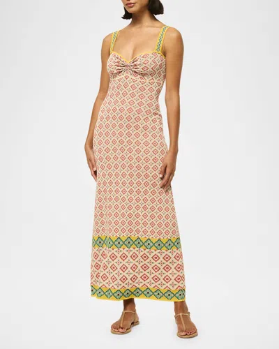 Misa Floral Block Bessie Dress In Multi