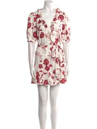 Pre-owned Misa Floral Print Mini Dress
