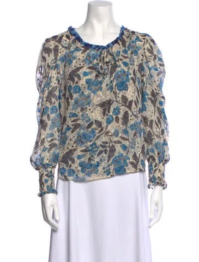 Pre-owned Misa Floral Print Mini Dress