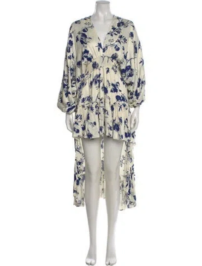 Pre-owned Misa Floral Print Mini Dress