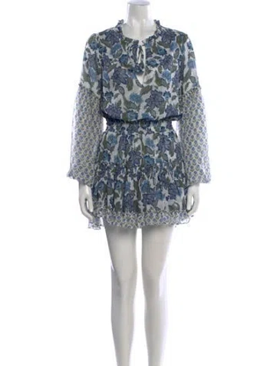 Pre-owned Misa Floral Print Mini Dress
