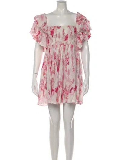 Pre-owned Misa Floral Print Mini Dress In Multi