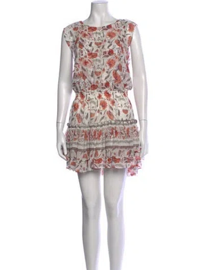 Pre-owned Misa Floral Print Mini Dress In Multi