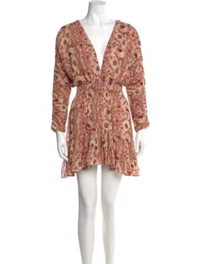 Pre-owned Misa Floral Print Mini Dress W/ Tags