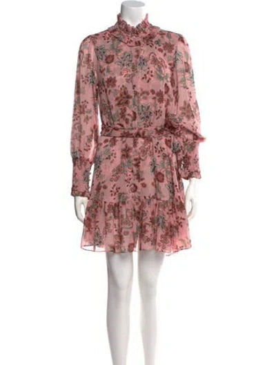 Pre-owned Misa Floral Print Mini Dress W/ Tags