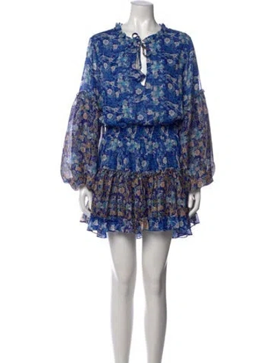Pre-owned Misa Floral Print Mini Dress W/ Tags