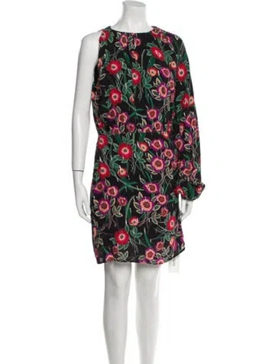 Pre-owned Misa Floral Print Mini Dress W/ Tags In Multi