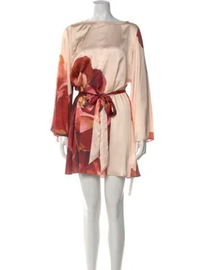 Pre-owned Misa Floral Print Mini Dress W/ Tags In Multi