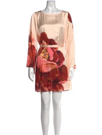 Pre-owned Misa Floral Print Mini Dress W/ Tags In Multicolor