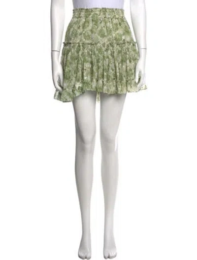 Pre-owned Misa Floral Print Mini Skirt