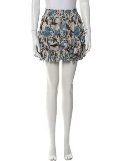 Pre-owned Misa Floral Print Mini Skirt