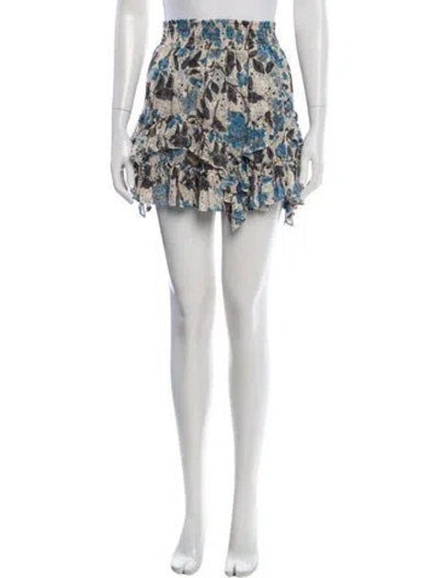 Pre-owned Misa Floral Print Mini Skirt In Multi