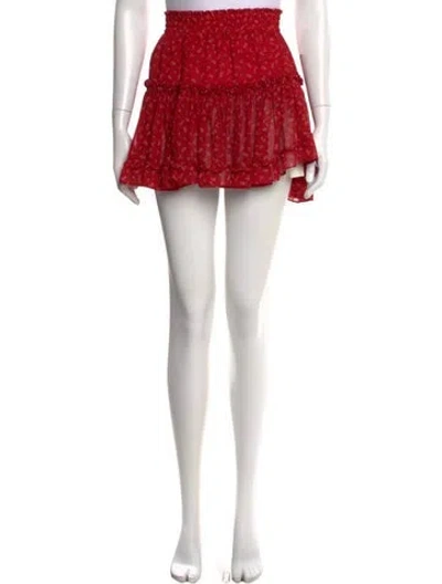 Pre-owned Misa Floral Print Mini Skirt In Multi