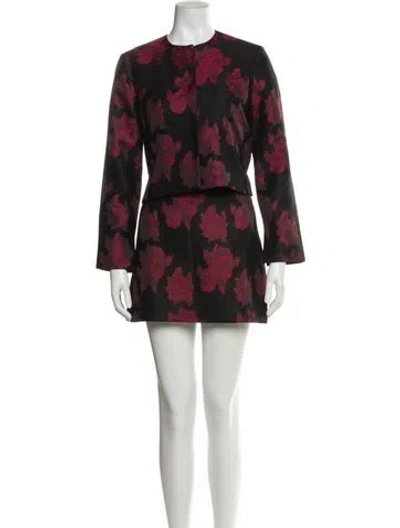 Pre-owned Misa Floral Print Skirt Set In Multi