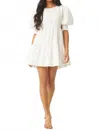 Misa Fraser Mini Dress In White In White