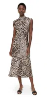 Misa Giselle Dress Leopard Print In Animal Print