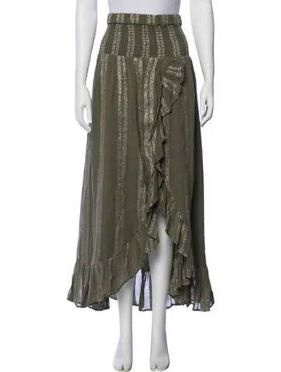 Pre-owned Misa Glitter Accents Long Skirt