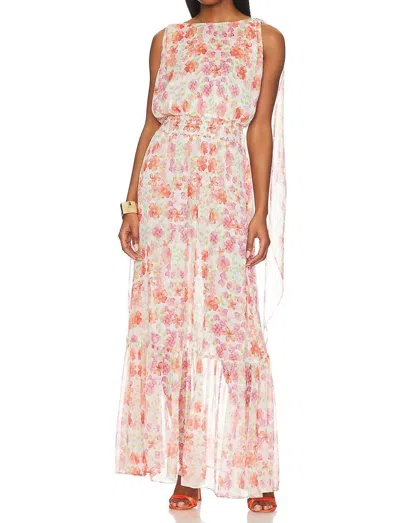 Misa Graziella Dress In Cora Flora In Multi