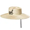 Misa Harada Millinery Women's Neutrals Manon Wide Brimmed Boater Hat