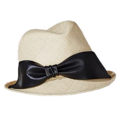 Misa Harada Millinery Women's Neutrals Sandy Natural Panama Straw Hat