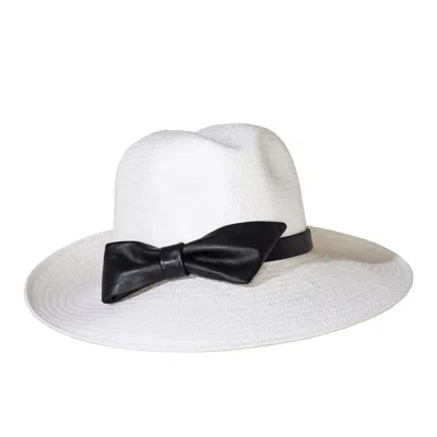 Misa Harada Millinery Women's White Jackie Wide-brimm Summer Hat