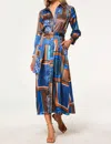 Misa Herminia Maxi Dress In Tile Patchwork In Multi
