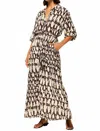 Misa Ilona Skirt In Abstract Geo In Multi