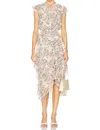 Misa Ilysa Midi Dress In Spring Ditsy In Multi