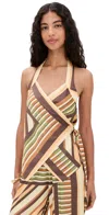 Misa Ione Top Geo Scarf In Multi